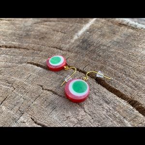 RED DROP EARRINGS